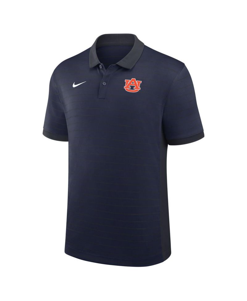 Men's Navy Auburn Tigers 2025 Early Season Coaches Sideline Victory Stripe Dri-FIT Polo Shirt