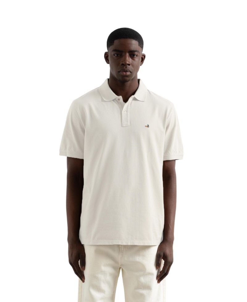 Men's Duck Logo Cotton Pique Polo Shirt