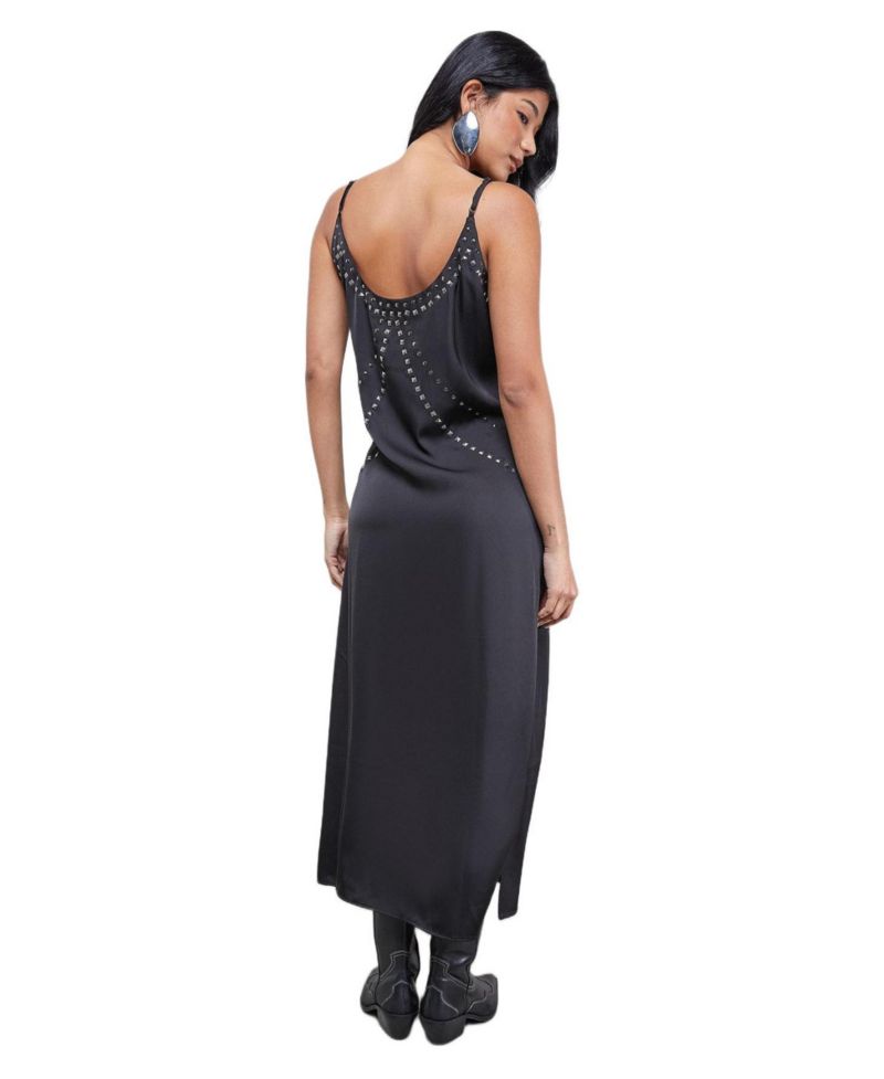 Women's Premium Stud Embellished Slip Dress