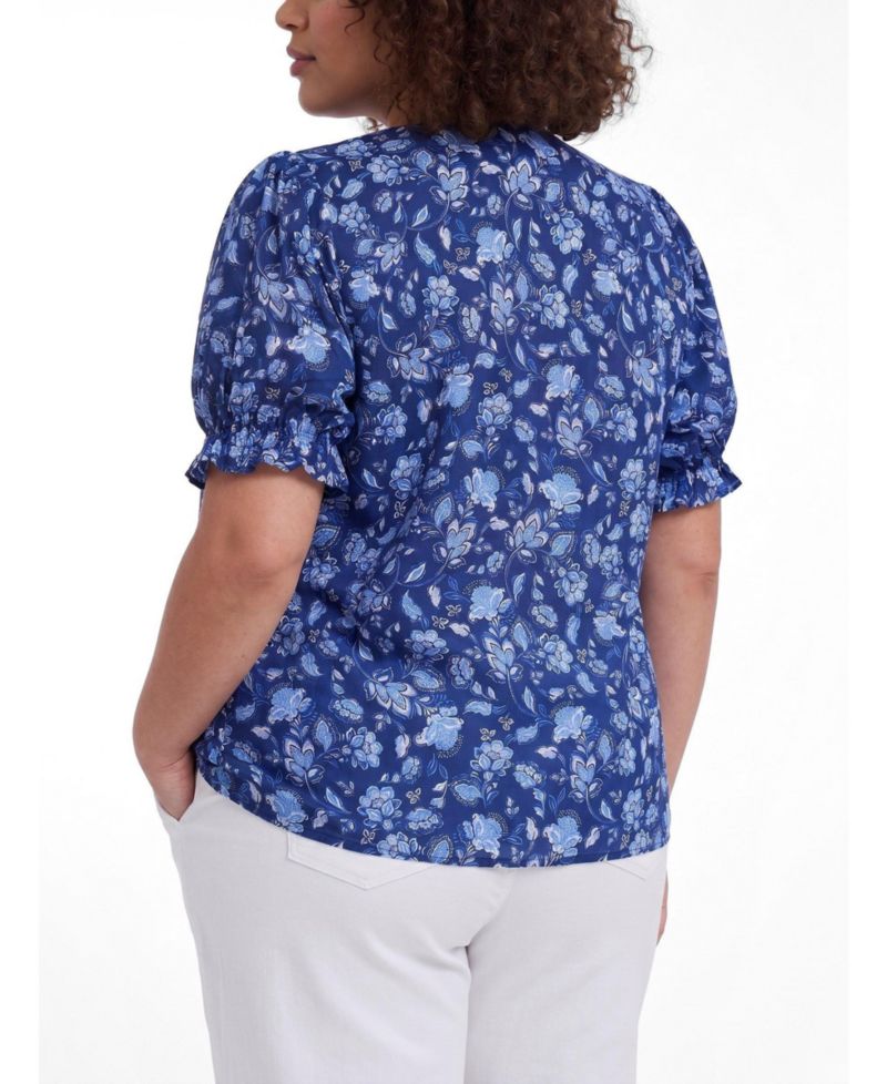 Plus Size Belle Isle Ruffle Blouse