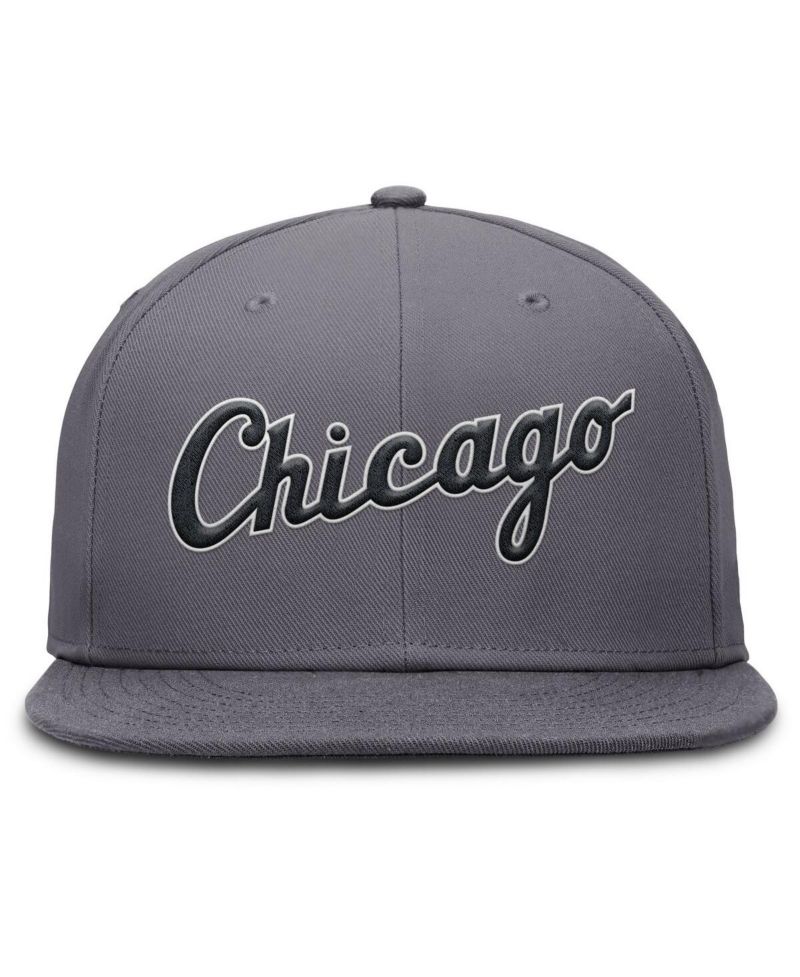 Men's Gray Chicago White Sox Performance True Fitted Hat
