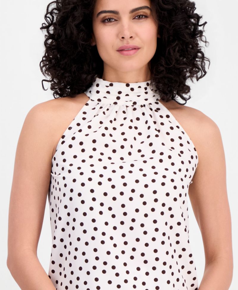 Women's Polka-Dot Halter Top