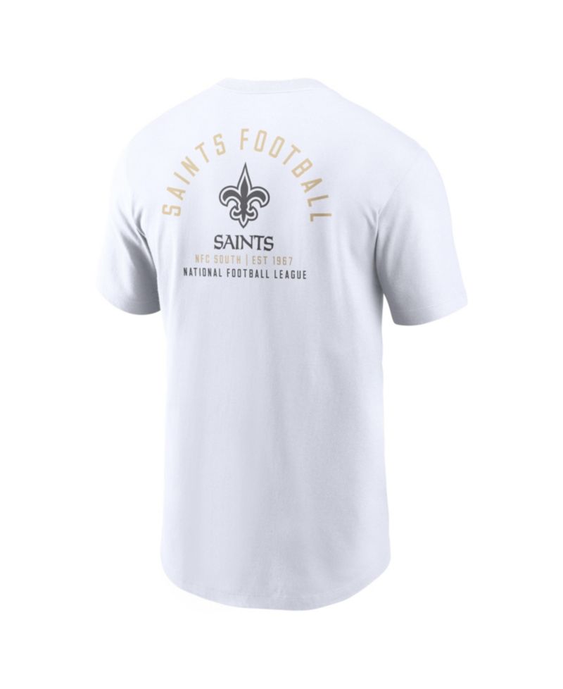Men's White New Orleans Saints Split Logo T-Shirt