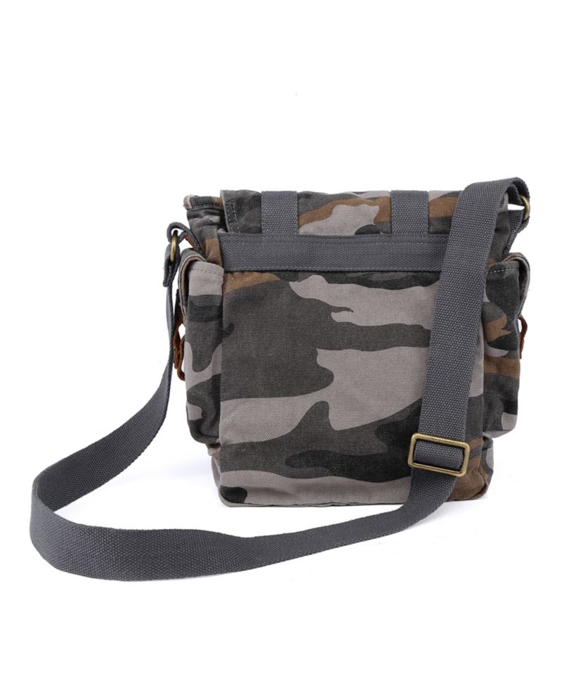 Camo Canvas Crossbody Bag