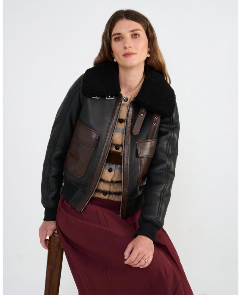 Women's Mabel Shearling Bomber Jacket