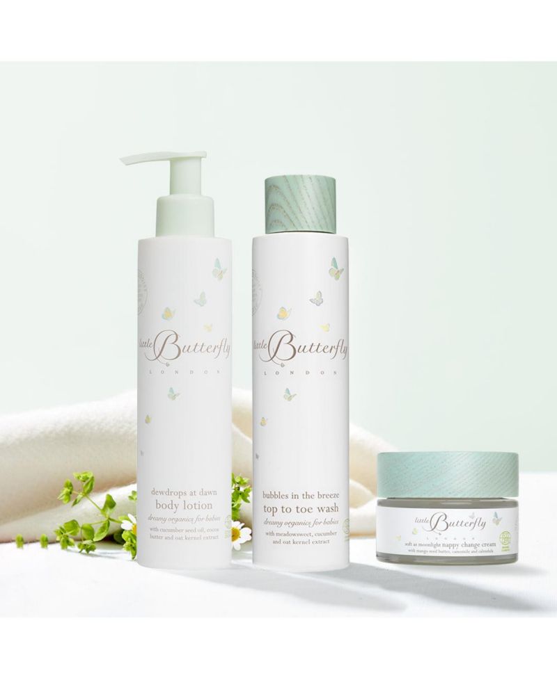 Baby Butterfly London Cleanse and Nurture 3 Product Bundle
