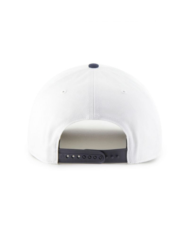 Men's White/Navy Atlanta Braves Americana Eagle Hitch Adjustable Hat