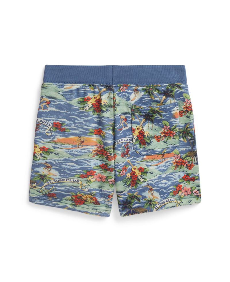 Boys' 2-7 Tropical-Print Drawstring Shorts