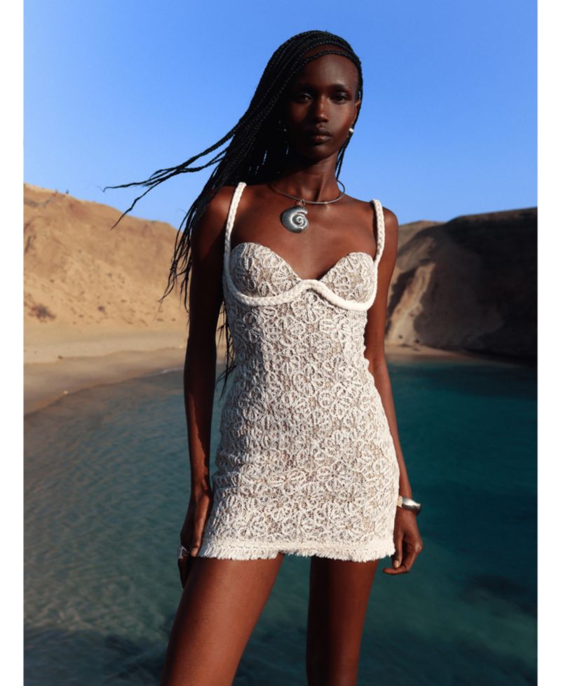 Women's Taliyah Chunky Lace Cocktail Mini Dress
