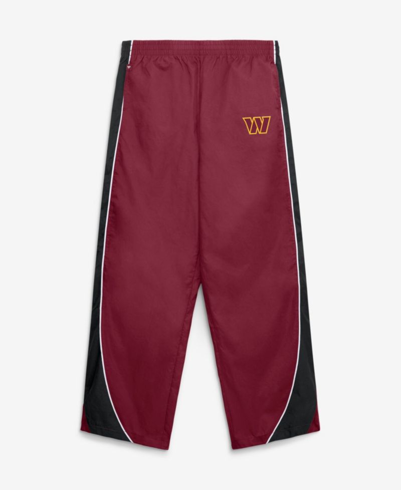 Women's Team First Backwards Lateral Washington Commanders Wide-Leg Elastic-Waist Pants
