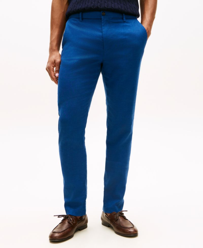 Men's Denton Straight-Fit Flat Front Sorona Linen Pants