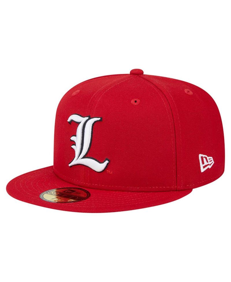Men's Red Louisville Cardinals 59FIFTY Fitted Hat
