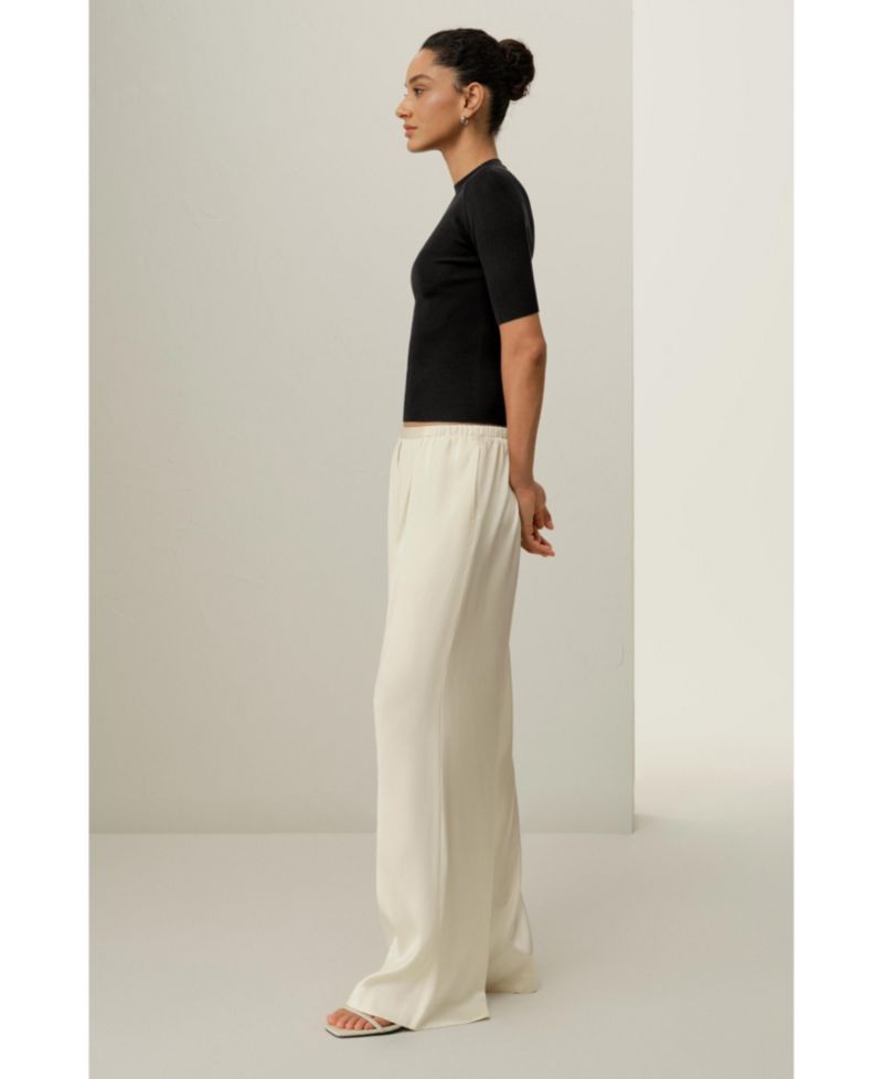 Women's Double-Faced Silk Charmeuse Pant