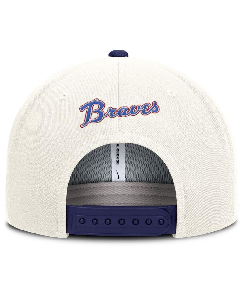 Men's Cream/Royal Atlanta Braves Cooperstown Pro Dri-FIT Snapback Hat