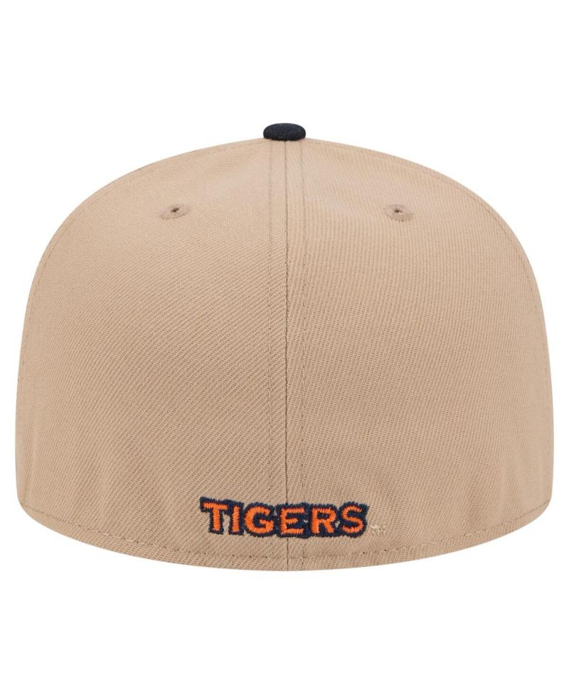 Men's Khaki Auburn Tigers Two-Tone 59FIFTY Fitted Hat