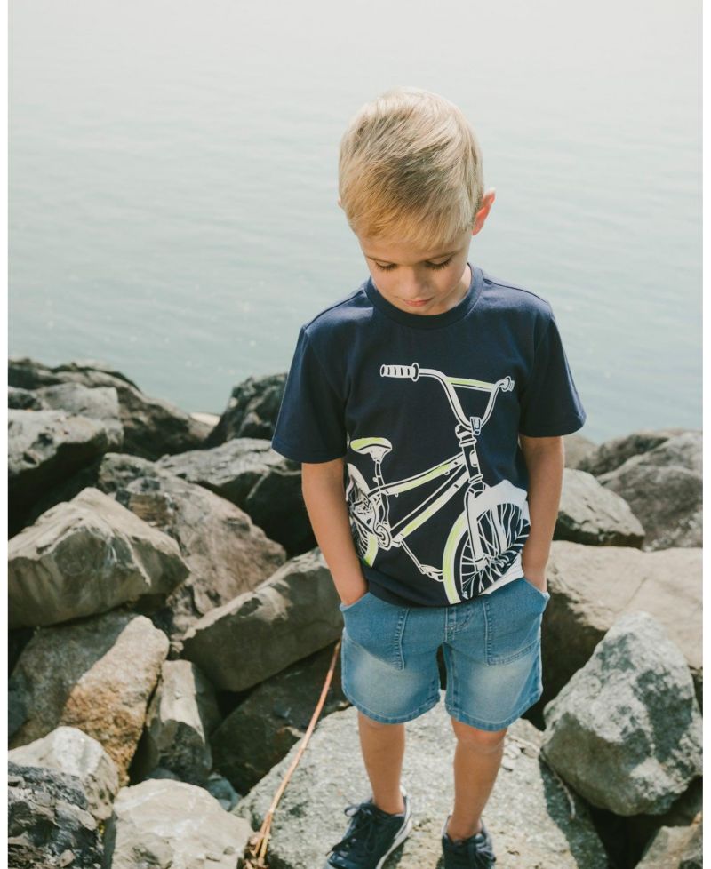 Baby Boys French Terry Denim Shorts