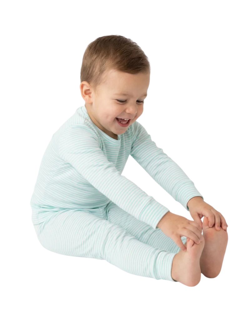 Baby Boys Cloud Stripe Pajama Set