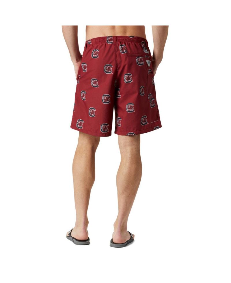 Men's Garnet South Carolina Gamecocks Backcast III Printed Shorts