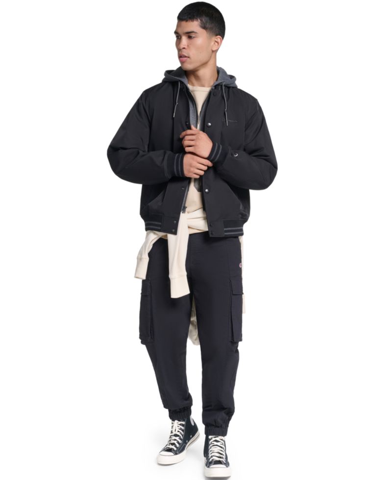 Men's Hooded Varsity Jacket