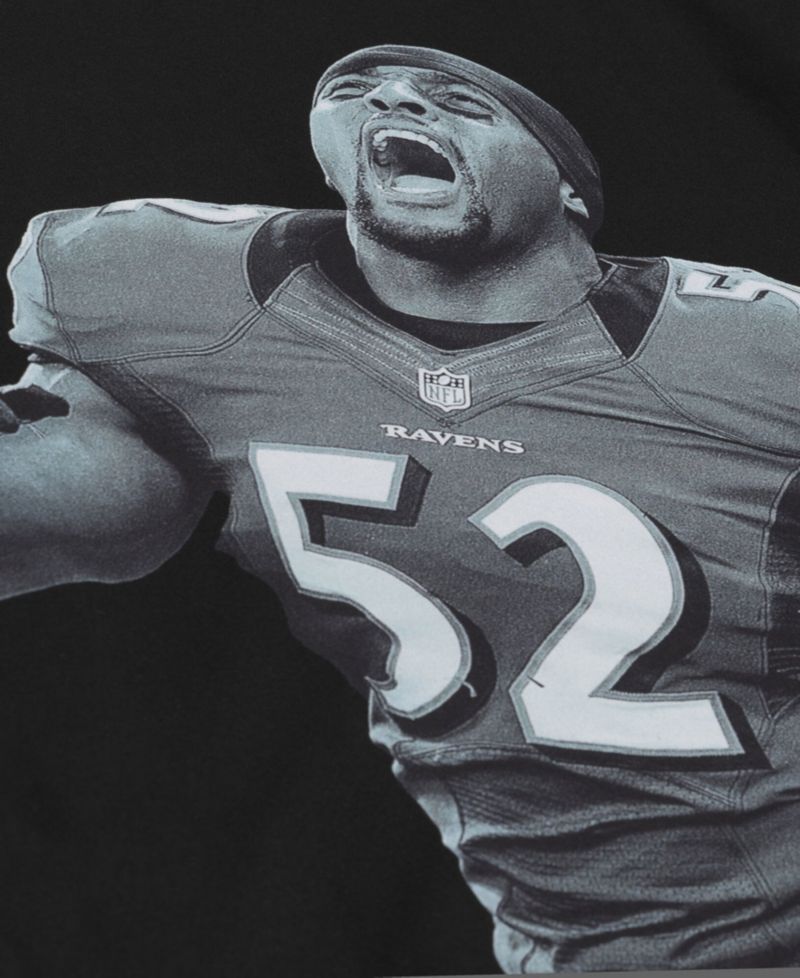 Men's Ray Lewis Black Baltimore Ravens Retired Solo Player T-Shirt