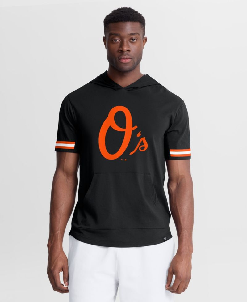 Men's Black Baltimore Orioles Optimal Play Hooded T-Shirt