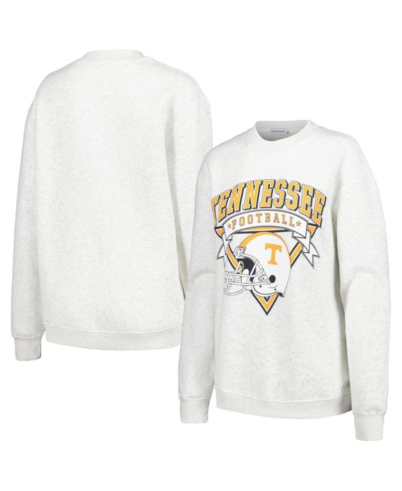 Women's Ash Tennessee Volunteers Logo Pullover Sweatshirt