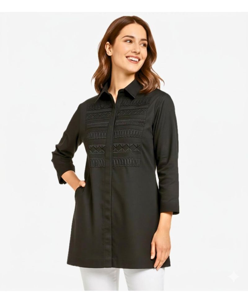 Women's Handmade Button-Front Pitch Perfect Tunic