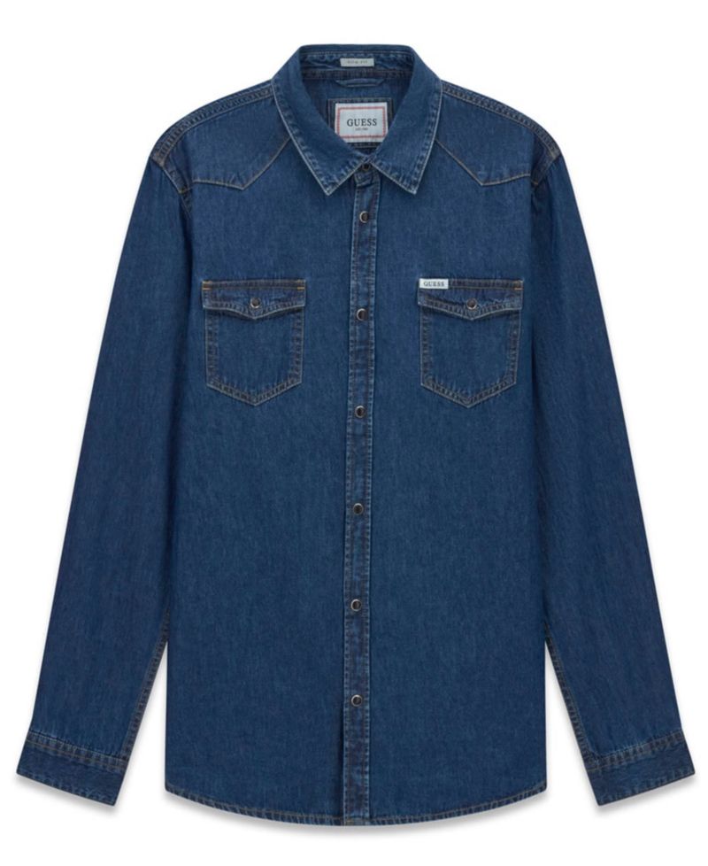 Men's Truckee Western Long-Sleeve Denim Shirt