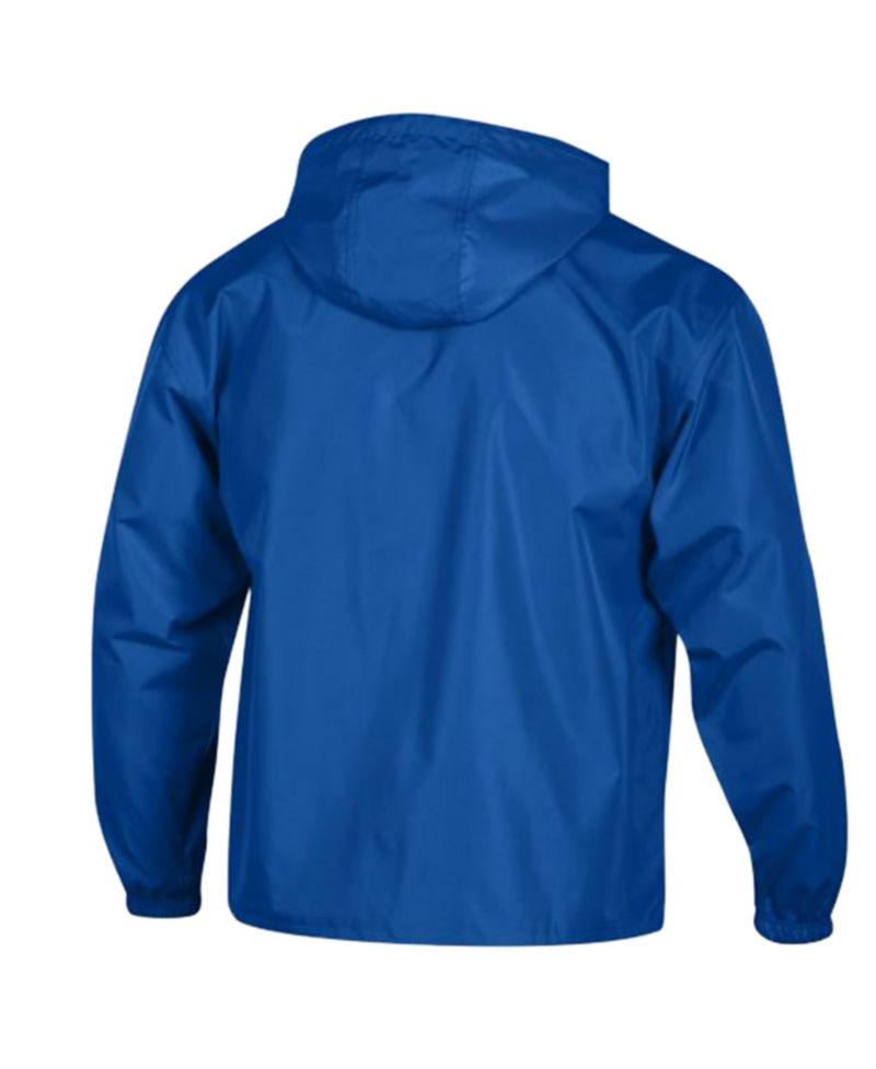 Men's Royal Chicago Cubs Packable Windbreaker Half-Zip Jacket