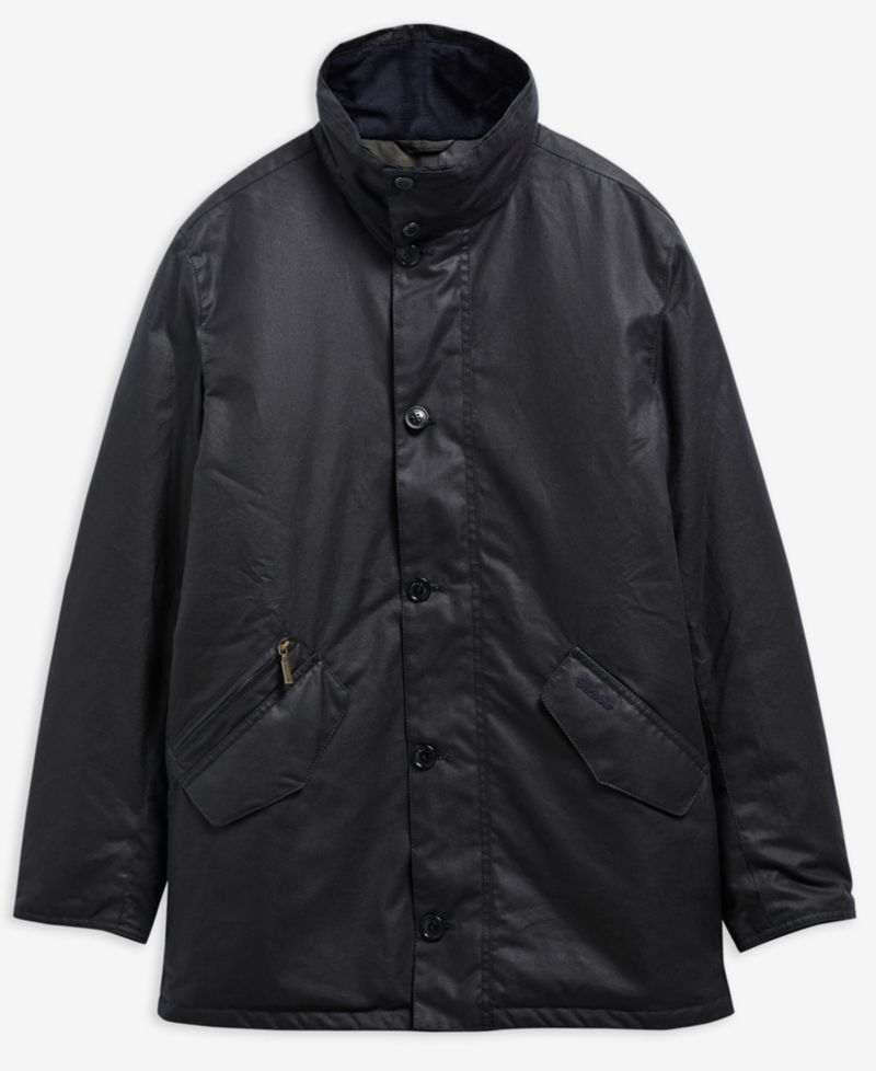 Men's Modern Powell Waxed Cotton Padded Jacket