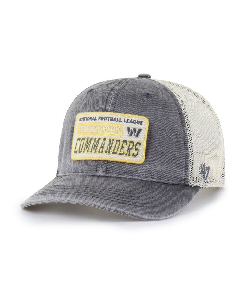 Men's Charcoal Washington Commanders Canteen Relaxed Trucker Adjustable Hat