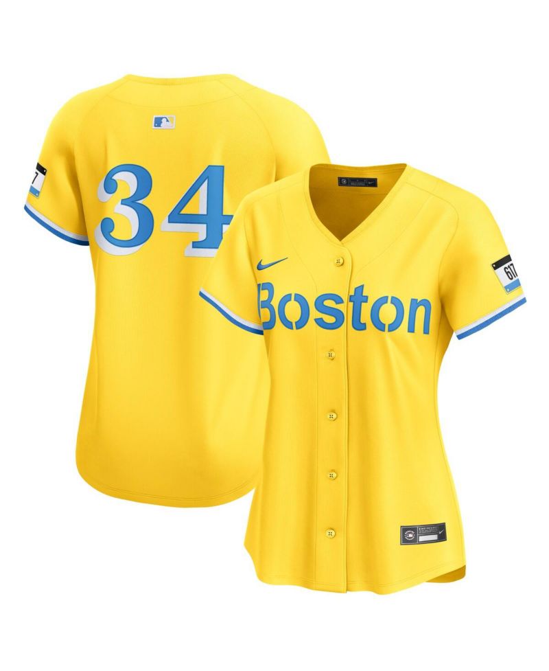 Women's David Ortiz Gold Boston Red Sox City Connect Limited Jersey