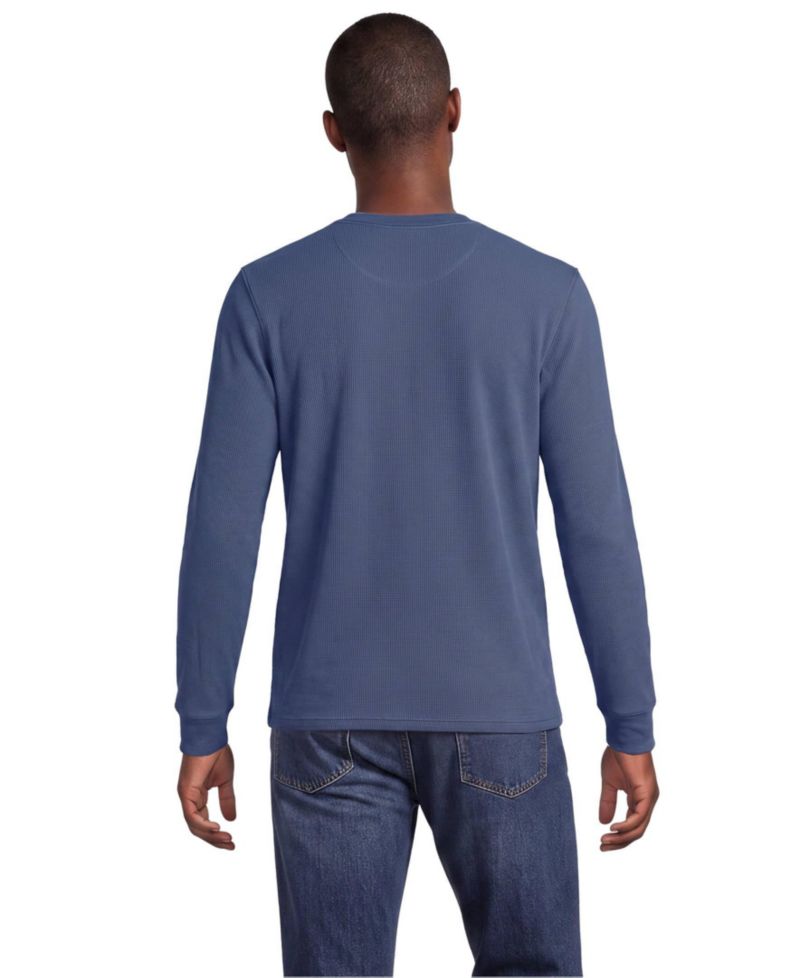 Men's Long Sleeve Thermal Waffle Henley