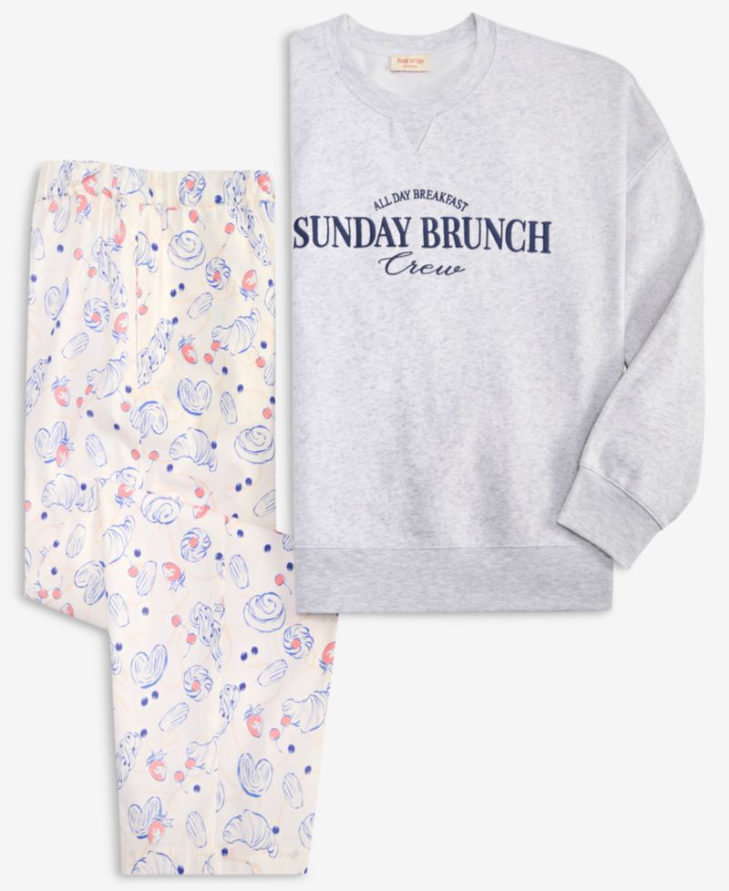 Women's French Terry Graphic Crewneck Sweatshirt