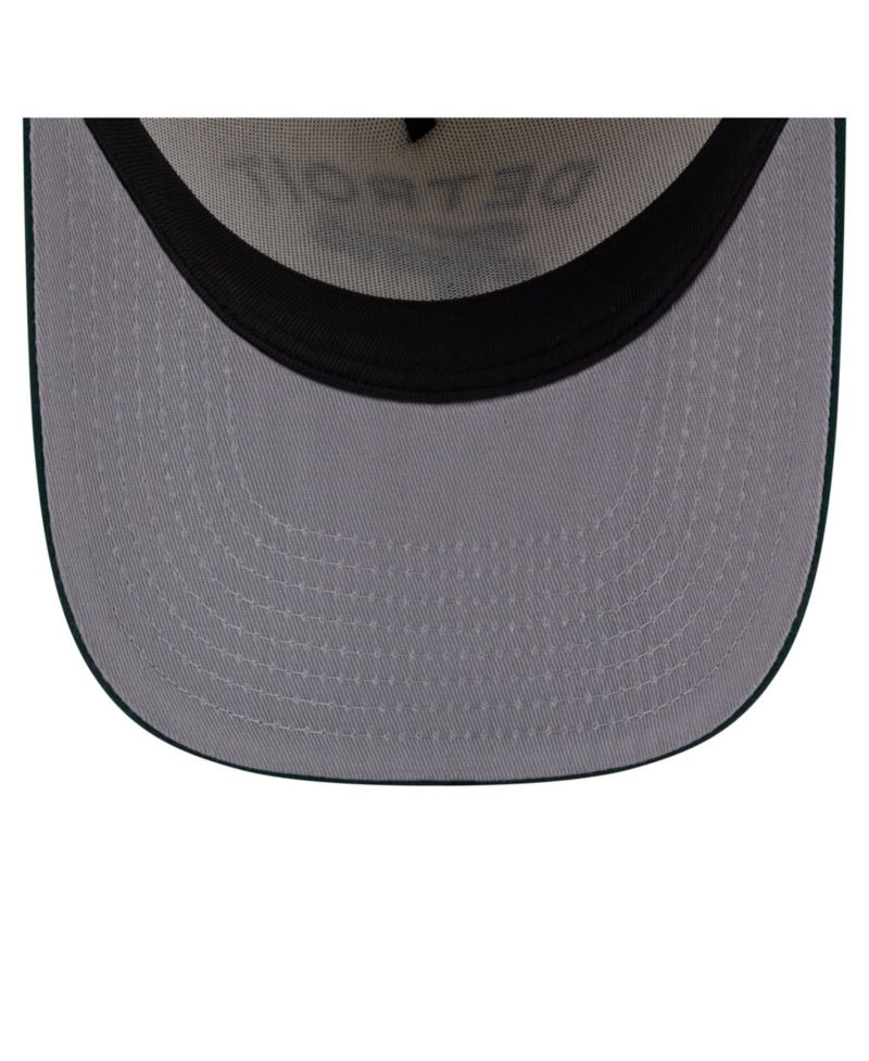 Men's Cream/Dark Green Detroit Tigers Chrome A-Frame 9FIFTY Snapback Hat