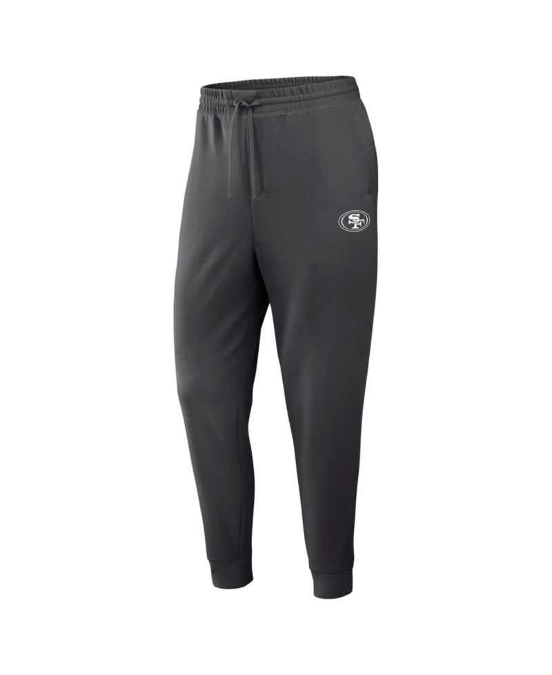 Men's Charcoal San Francisco 49ers Clutch Fleece Tri-Blend Joggers