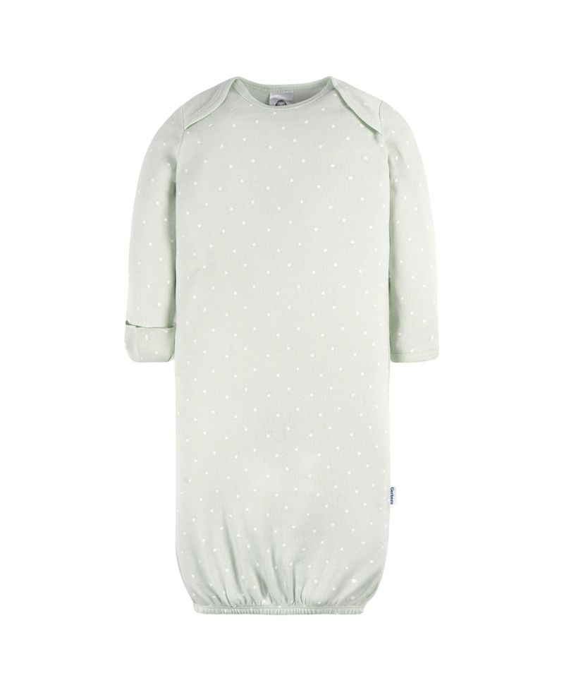 Baby Girls Gowns with Mitten Cuffs, 4-Pack