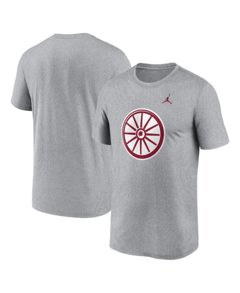 Men's Heather Gray Oklahoma Sooners Primetime Legend Alternate Logo T-Shirt