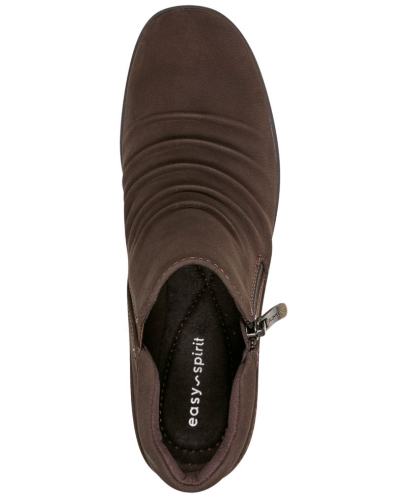 Women's Aleta Ruched Side-Zip Flat Booties