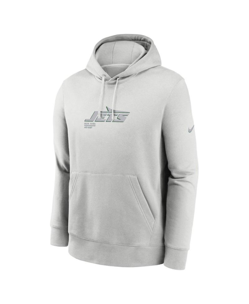 Men's Gray New York Jets Edge Pack French Terry Club Pullover Hoodie