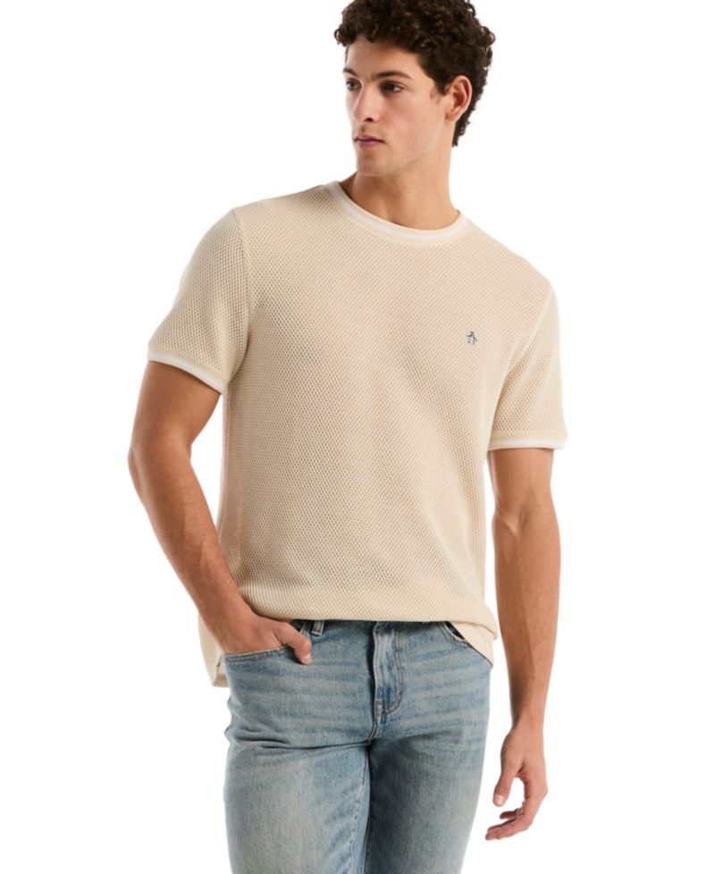 Men's Jacquard Honeycomb T-Shirt