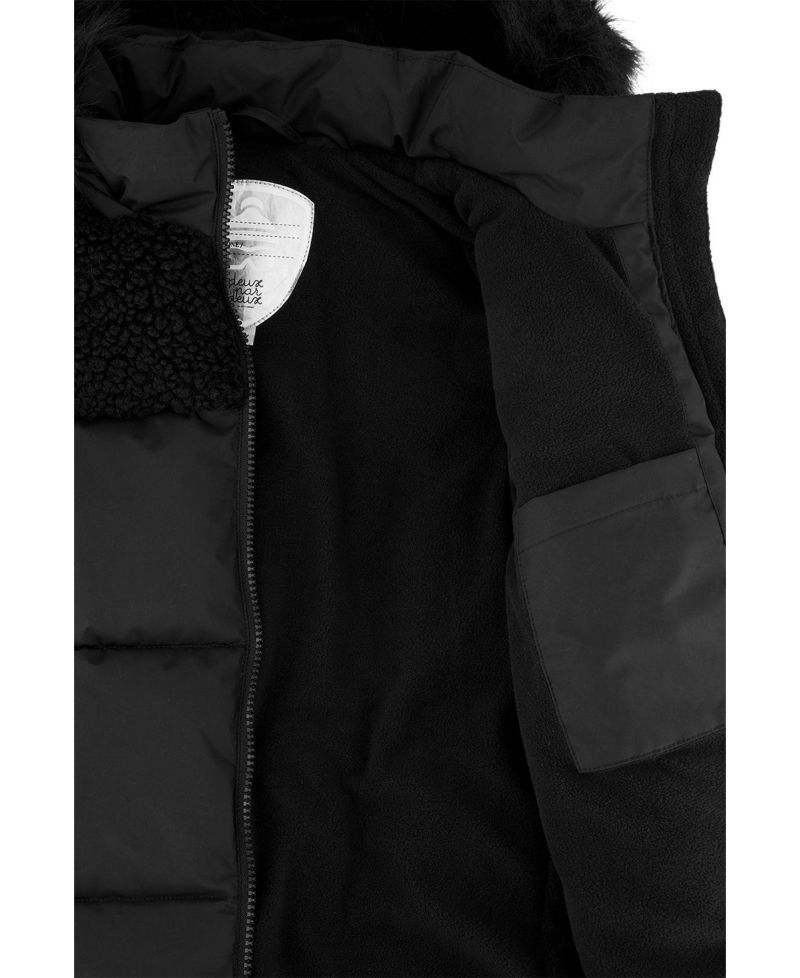 Little and Big Girl ( size 6 to 14 ) Long Winter Puffer Coat