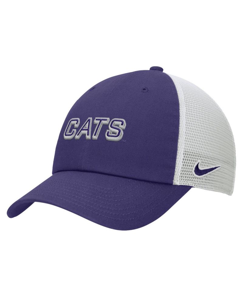 Men's Purple Kansas State Wildcats On-Field Club Adjustable Trucker Hat