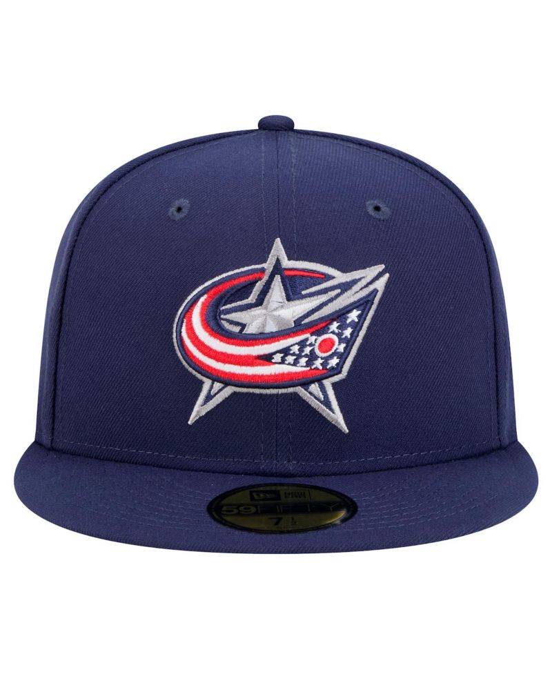 Men's Navy Columbus Blue Jackets Core 59FIFTY Fitted Hat