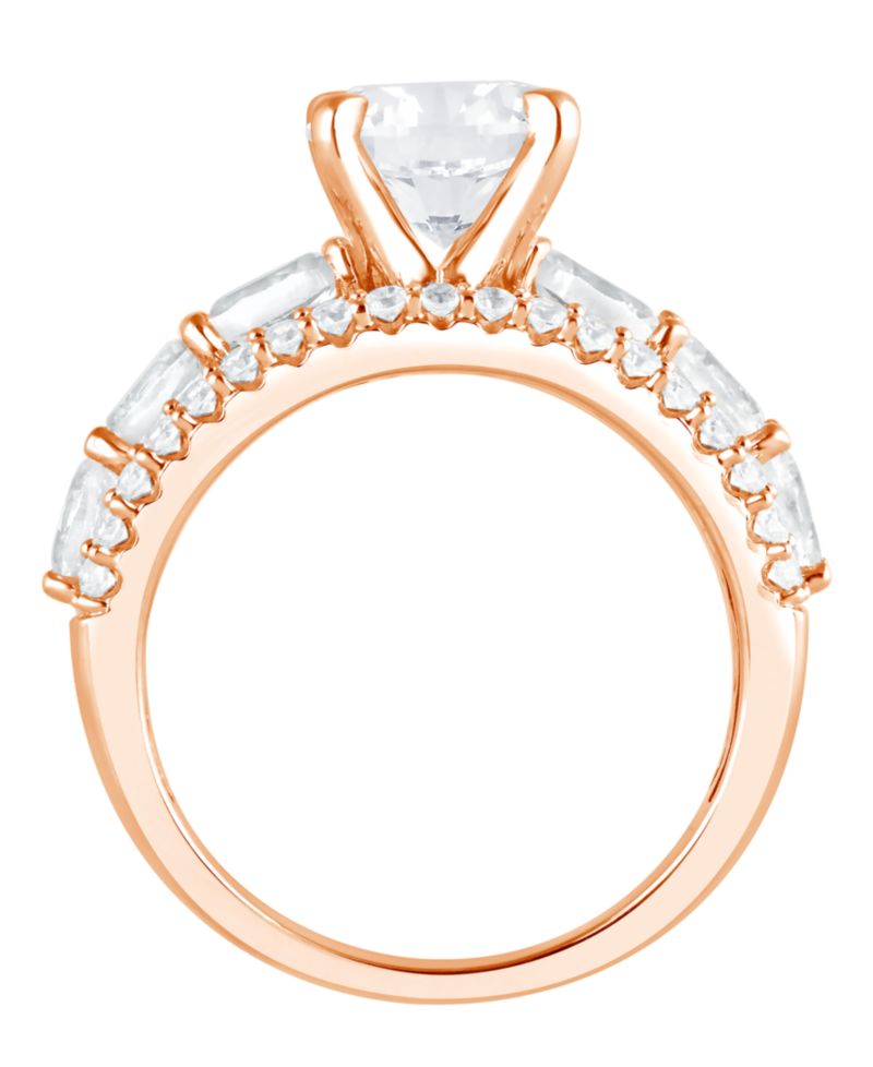 Certified Lab Grown Diamond Engagement Ring (3-1/4 ct. t.w.) in 14k Yellow, White or Rose Gold