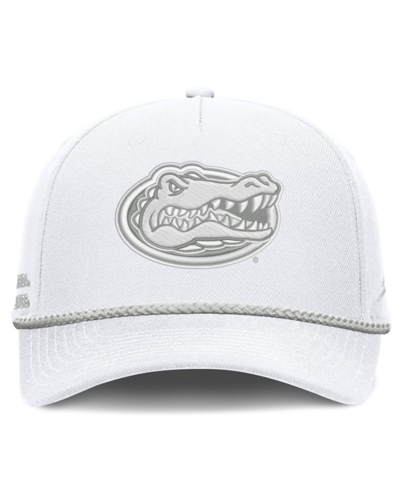 Men's and Women's White Florida Gators Rope Rise Adjustable Hat