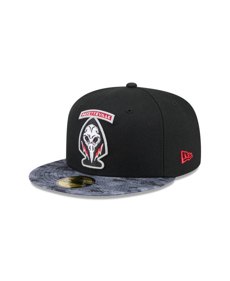 Men's Black Fayetteville Woodpeckers Theme Nights 59FIFTY Fitted Hat