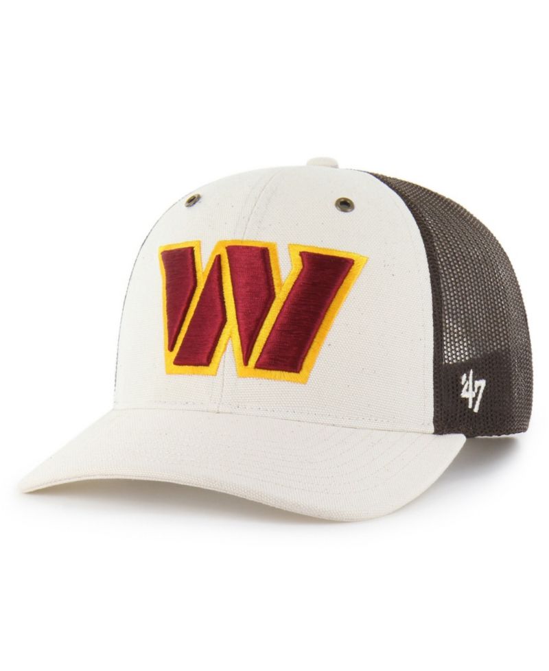 Carhartt x '47 Men's Natural/Brown Washington Commanders Undyed Trucker Adjustable Hat