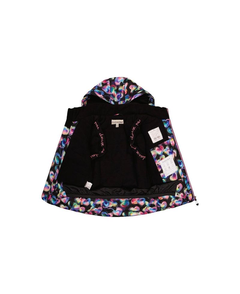 Big Girls (6-14) Two Piece Play Snowsuit Heart Print with Pants