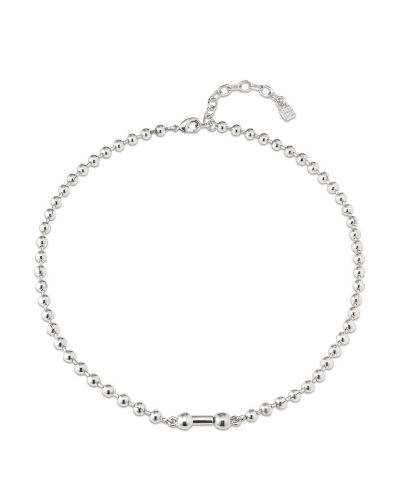 Sterling Silver Cylindrical Charm Necklace